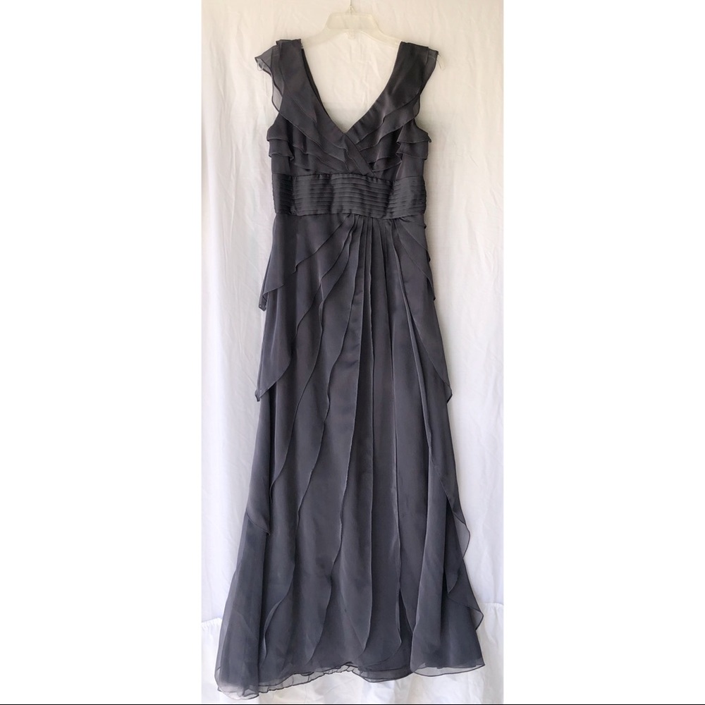 Adrianna Papell Dark Grey Gown